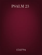 Psalm 23 SSAA choral sheet music cover